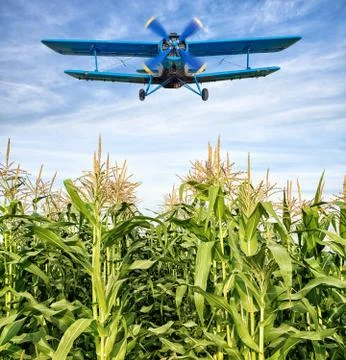 Biplane in the sky Stock Photos