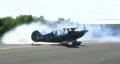 Biplane Spinning with Smoke HD Footage