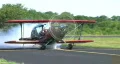 Biplane Taxiing with Smoke HD Footage