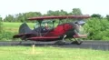Biplane Taxiing with Smoke HD Footage