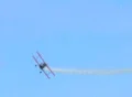 Biplane Trails Smoke Footage