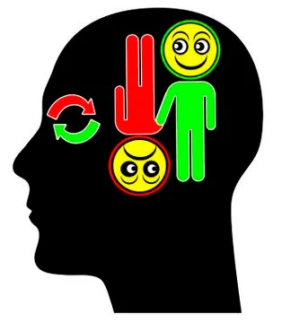 Bipolar Disorder Concept Stock Illustration