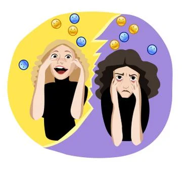 Bipolar disorder Stock Illustration