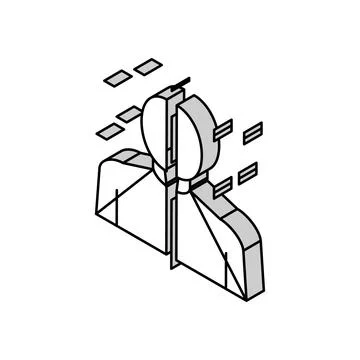 Bipolar disorder isometric icon vector illustration Illustrazione stock