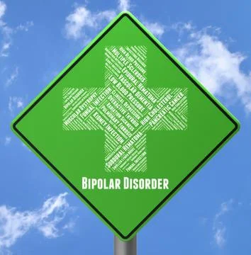 Bipolar Disorder Means Manic Depression And Ailment Stock Illustration