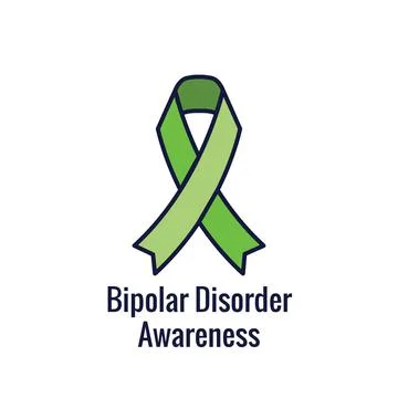 Bipolar Disorder or Depression BP Icon Set Showing Mental Health Symbols Stock Illustration