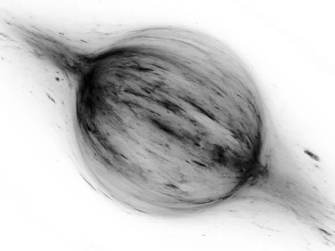 Bipolar force in space abstract black and white inverted effect Stock Illustration