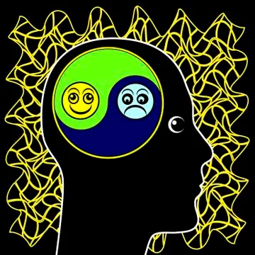 Bipolar Moodswings Illustrazione stock