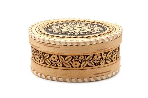 Birch-bark box Stock-Fotos