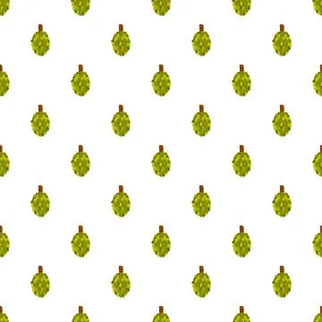 Birch broom leaves pattern seamless design Illustrazione stock