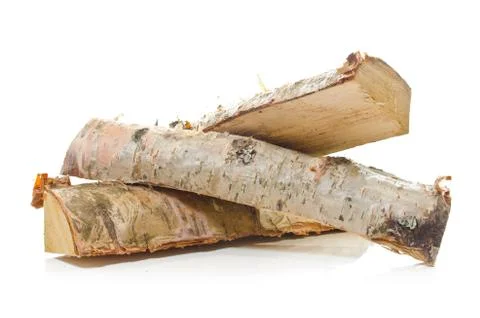 Birch fire wood Stock Photos