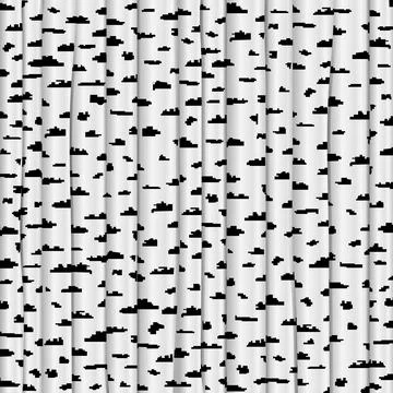 Birch grove. Pattern of trees Stock Illustration