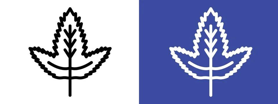 Birch leaf icon Stock Illustration