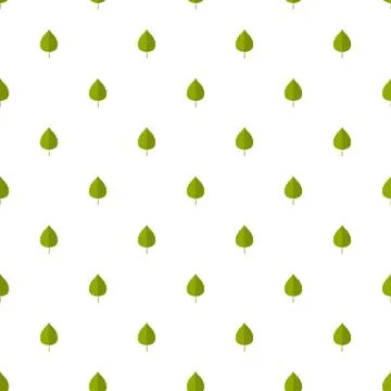 Birch leaf pattern seamless イラスト素材
