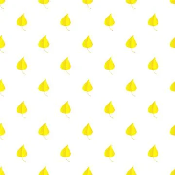 Birch leaf pattern seamless 스톡 일러스트
