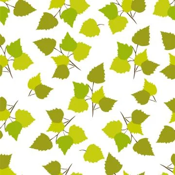 Birch leaves Stock Illustration