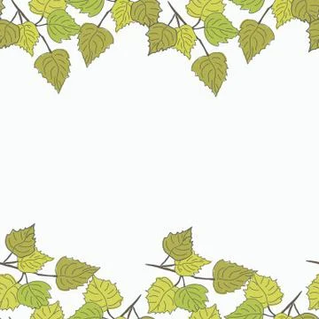 Birch leaves Stock Illustration