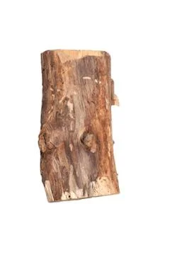Birch logs isolated on the white background. Stock Photos