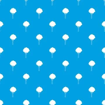 Birch pattern seamless blue Stock Illustration