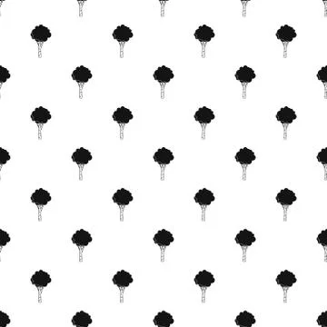 Birch pattern, simple style Stock Illustration