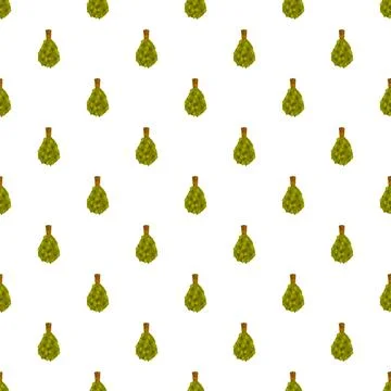 Birch sauna besom pattern for wellness and hygiene 스톡 일러스트