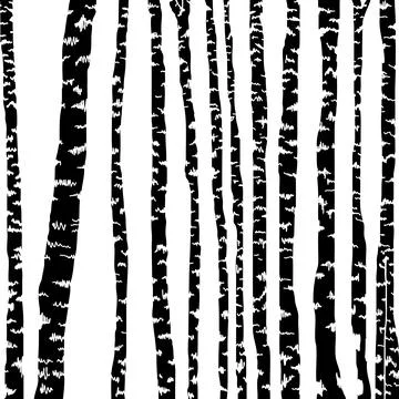 Birch three for you design Stock Illustration