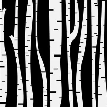 Birch three for you design Stock Illustration