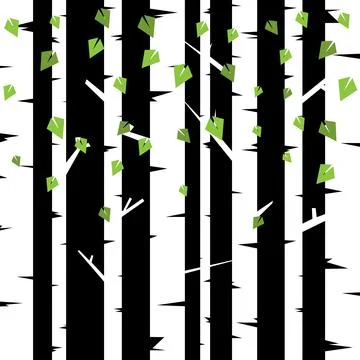 Birch three for you design 스톡 일러스트