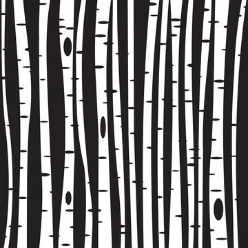 Birch three for you design Stock Illustration