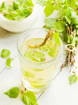 Birch tree drink Stock-Fotos