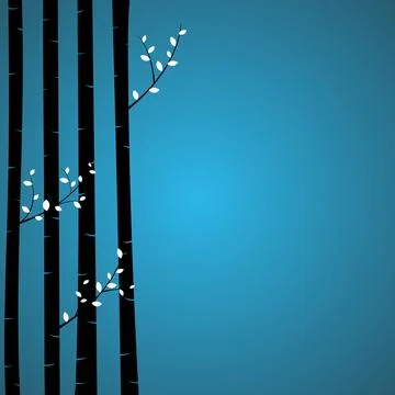 Birch tree Stock Illustration