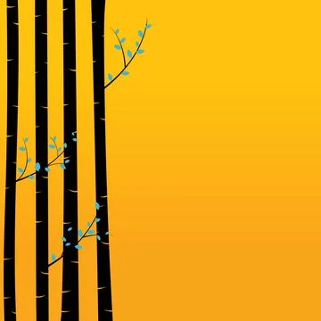 Birch tree Stock Illustration