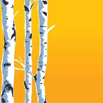 Birch tree Stock-Illustration