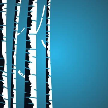 Birch tree Stock Illustration