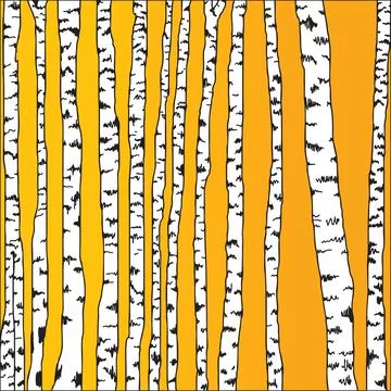 Birch tree Stock Illustration
