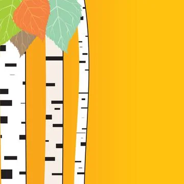 Birch tree Stock Illustration