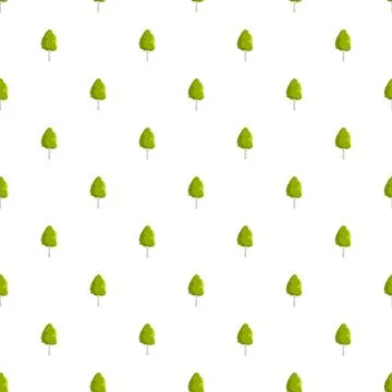 Birch tree pattern seamless Illustrazione stock