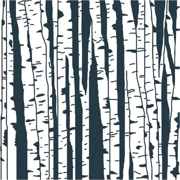 Birch trees background Stock Illustration