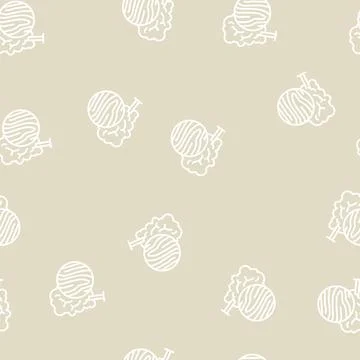 Birch wood line seamless pattern Stock Illustration