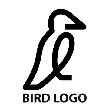 Bird abstract logo Stock Illustration
