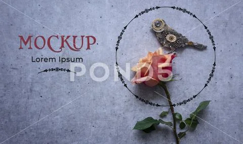 Bird and Rose PSD Template