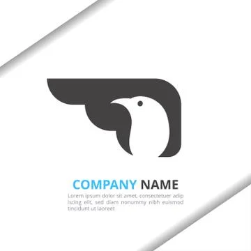 Bird and Wing Logo Design Concept, simple modern for your brand, animal shop, Stock Illustration