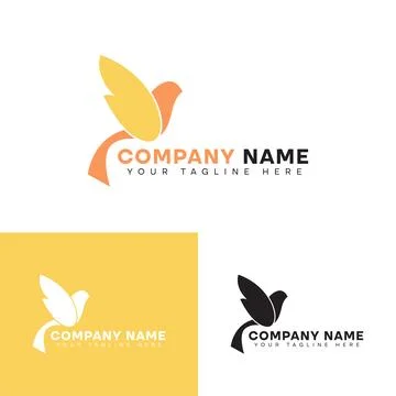 Bird art logo Stock Illustration