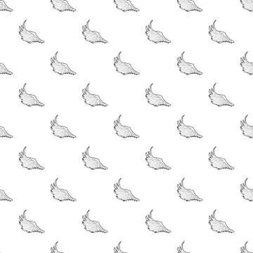 Bird big wing pattern vector seamless 스톡 일러스트