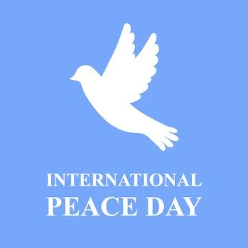 Bird on blue background Stock Illustration