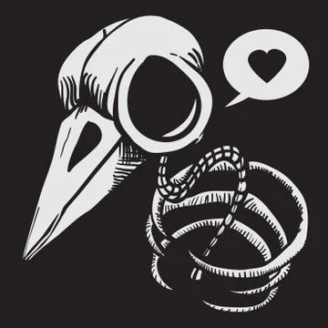 Bird bones Stock Illustration