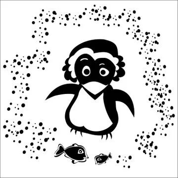 Bird in a bonnet Stock Illustration