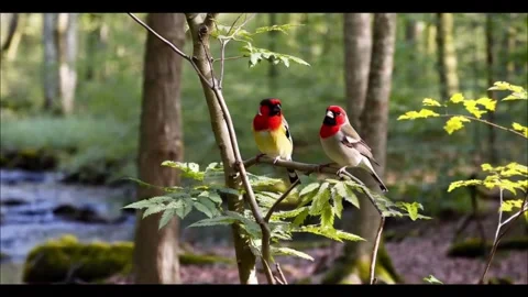 Bird on a branch Stock Footage 292906652