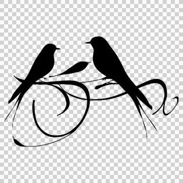Bird on the branch vector Stock Illustration