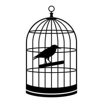 Bird cage icon design Stock Illustration